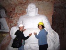 Rubbing Buddhas belly